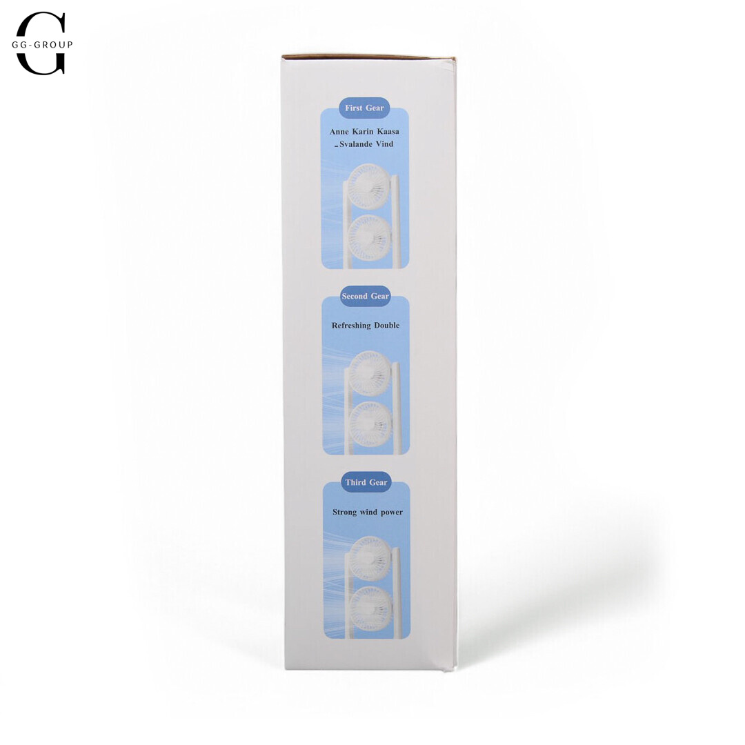 Настольный вентилятор GT-280, питание от сети / Power Bank, компактный.