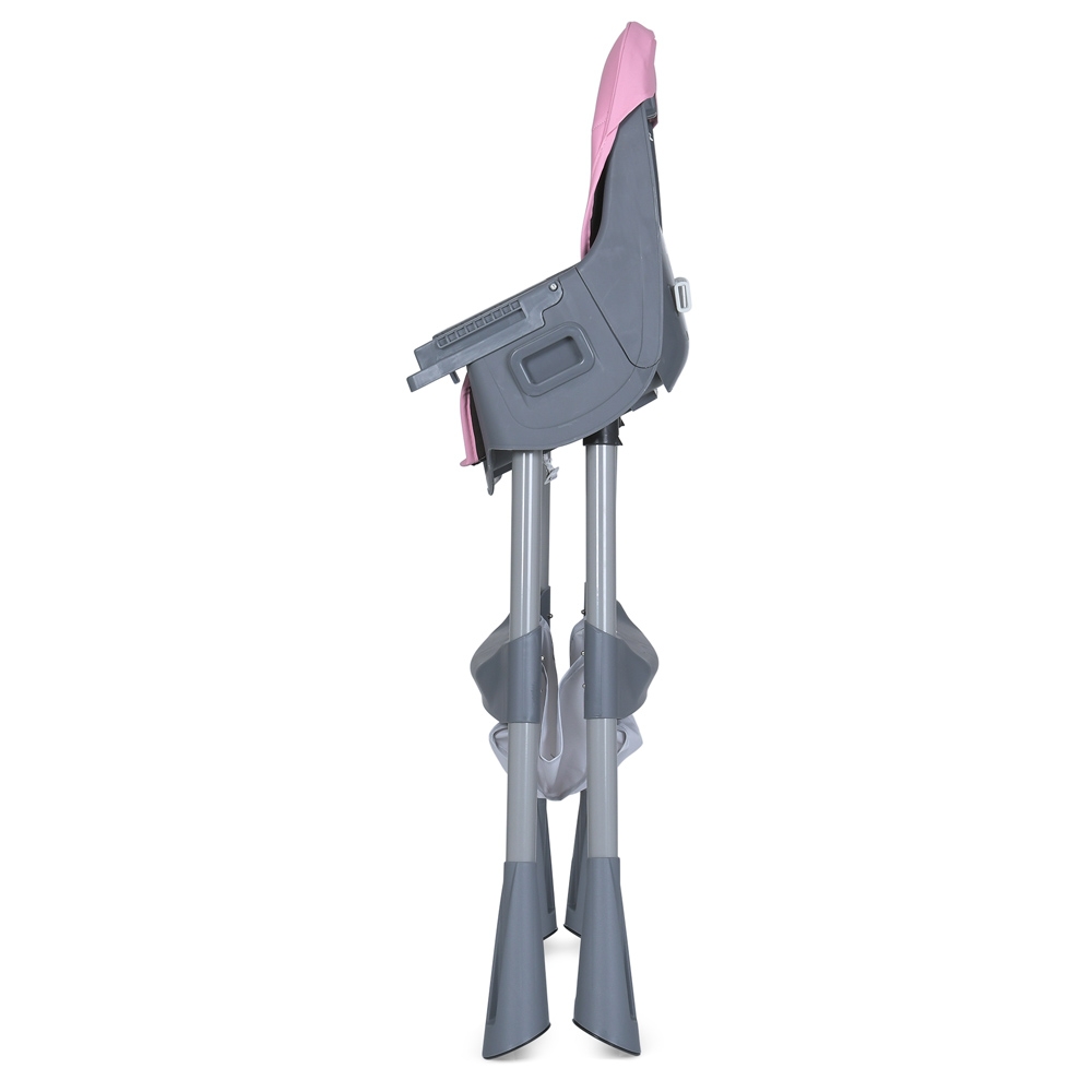 Стільчик для годування BAMBI M 5722 Lilac, регульований, знімний столик, 5-точковий ремень, колеса, екошкіра