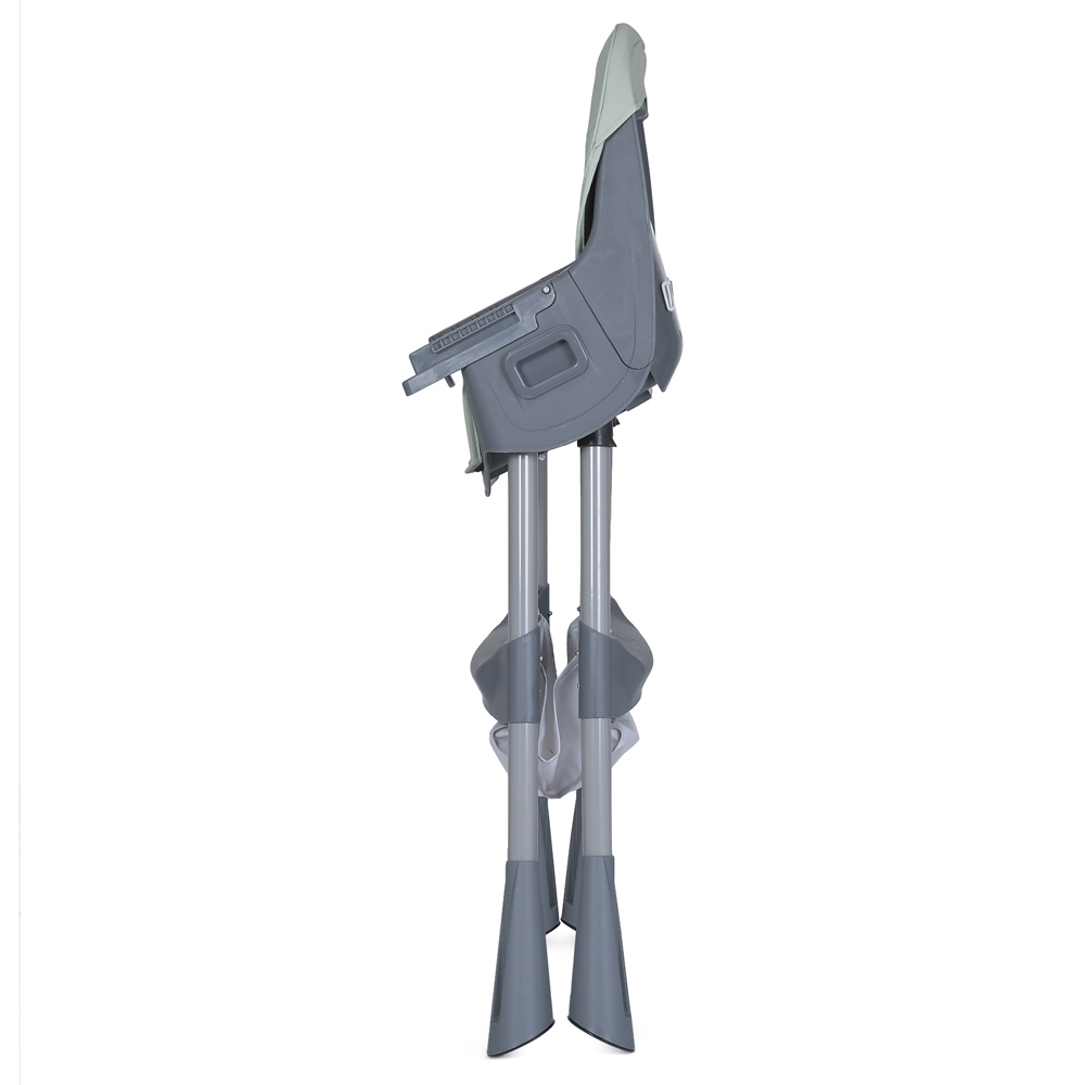 Стільчик для годування BAMBI M 5722 Mint, регульований, знімний столик, 5-точковий ремень, колеса, екошкіра
