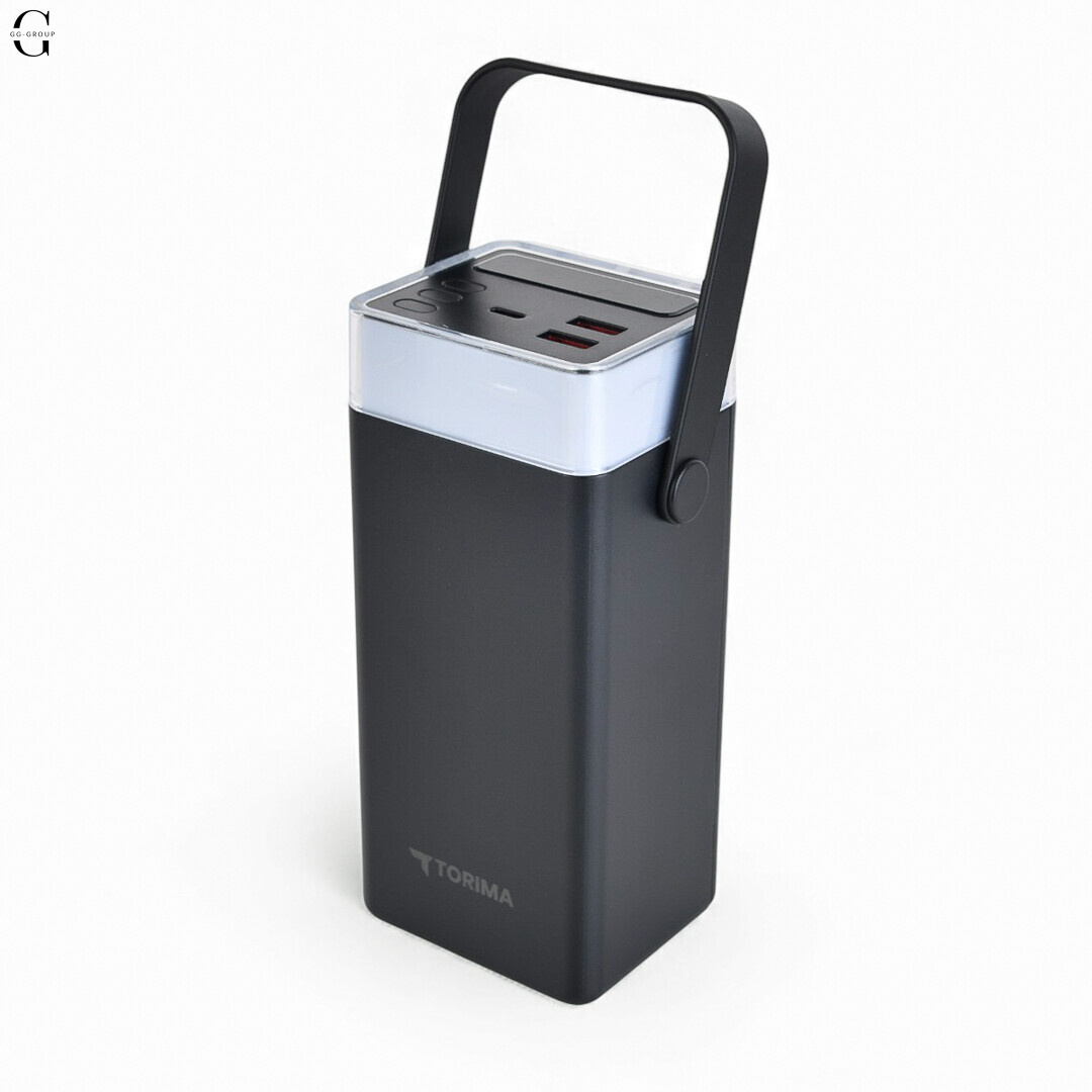 Power Bank Torima TRM-1041 40000mAh 22.5W Fast Charge с LED-дисплеем и 5 выходами.