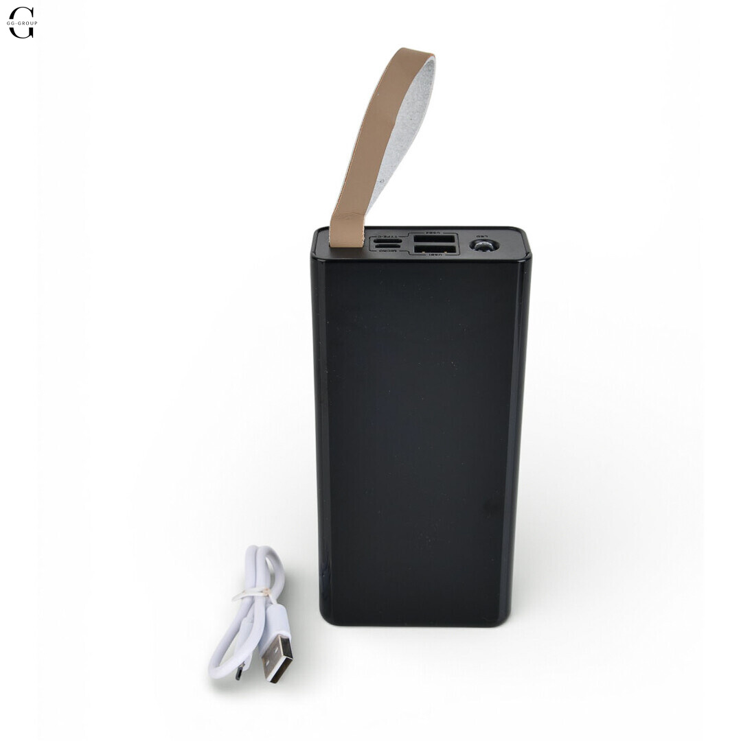 Повербанк Power bank Viaking 30000mAh с фонариком, 2xUSB, Micro-USB и Type-C для смартфонов и гаджетов.