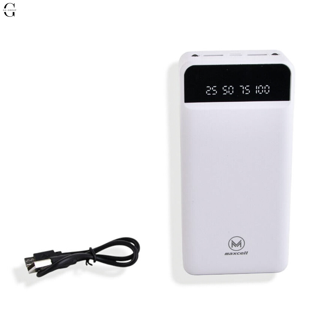 Power Bank MAXCELL 30000mAh PJ0086B J91B, внешний аккумулятор 2.1A с LED-индикатором