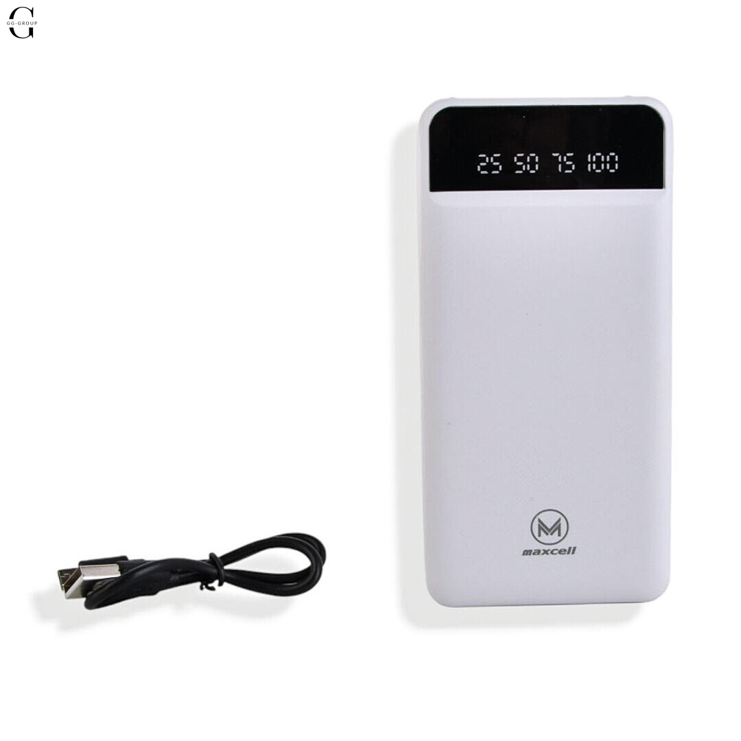 Power Bank MAXCELL 30000mAh PJ0086B J91B, внешний аккумулятор 2.1A с LED-индикатором