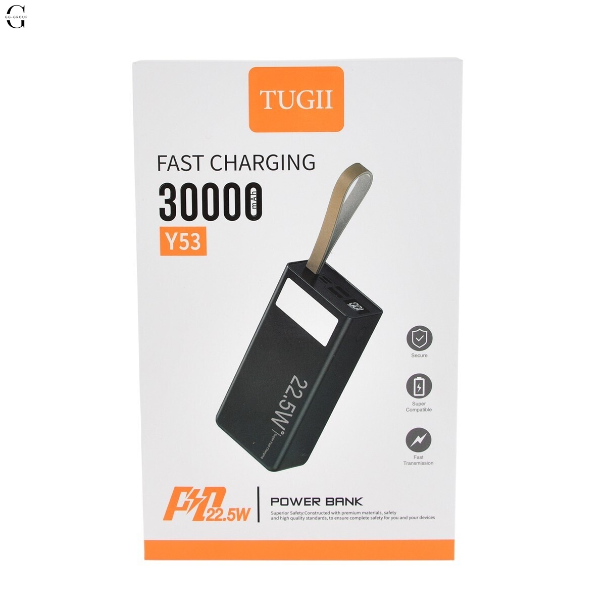 Power bank Повербанк TUGII-Y53 30000 мА и LED-индикацией