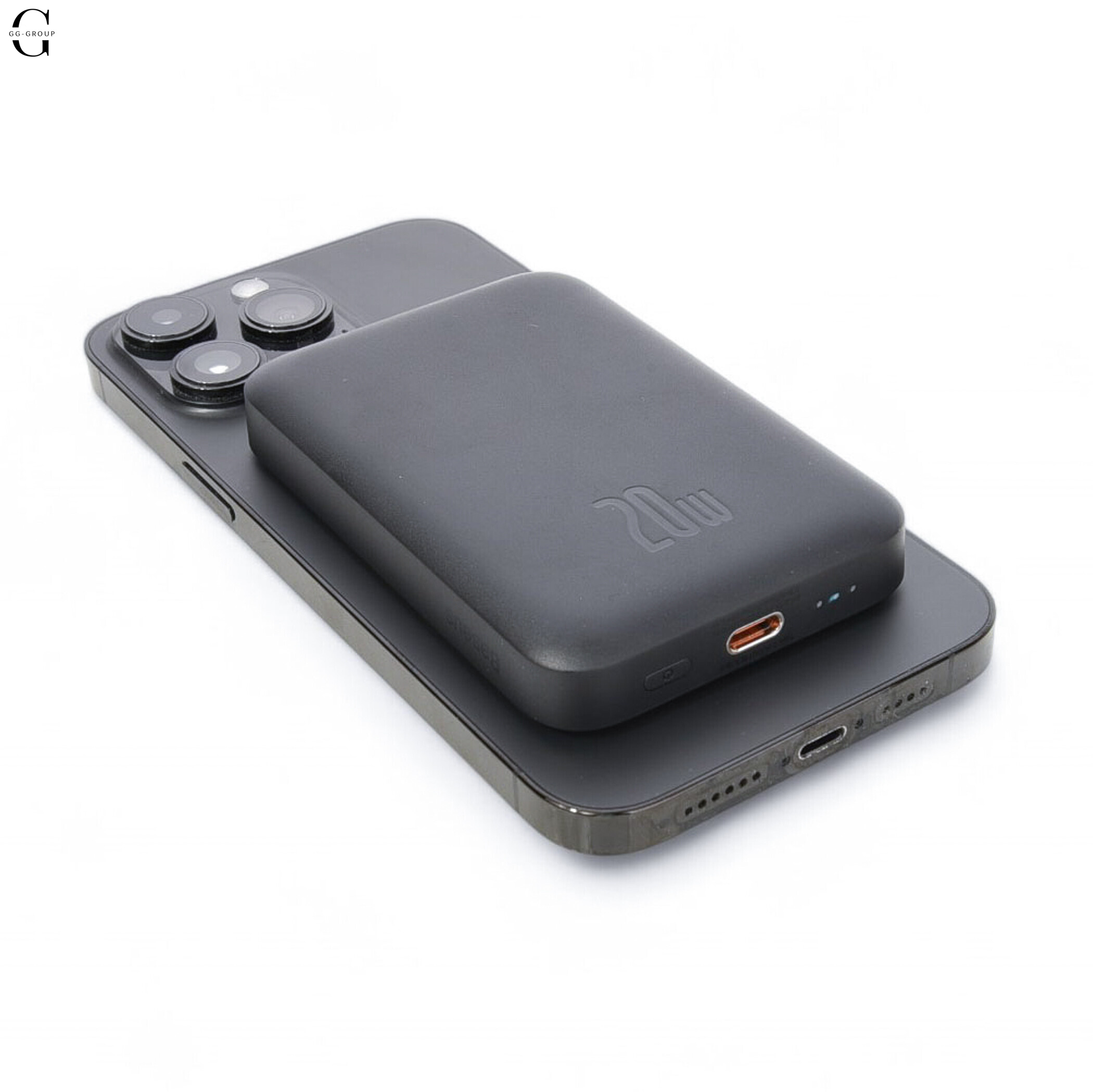 Power Bank Baseus Magnetic Wireless 6000mAh 20W с магнитной беспроводной зарядкой Black Карманый