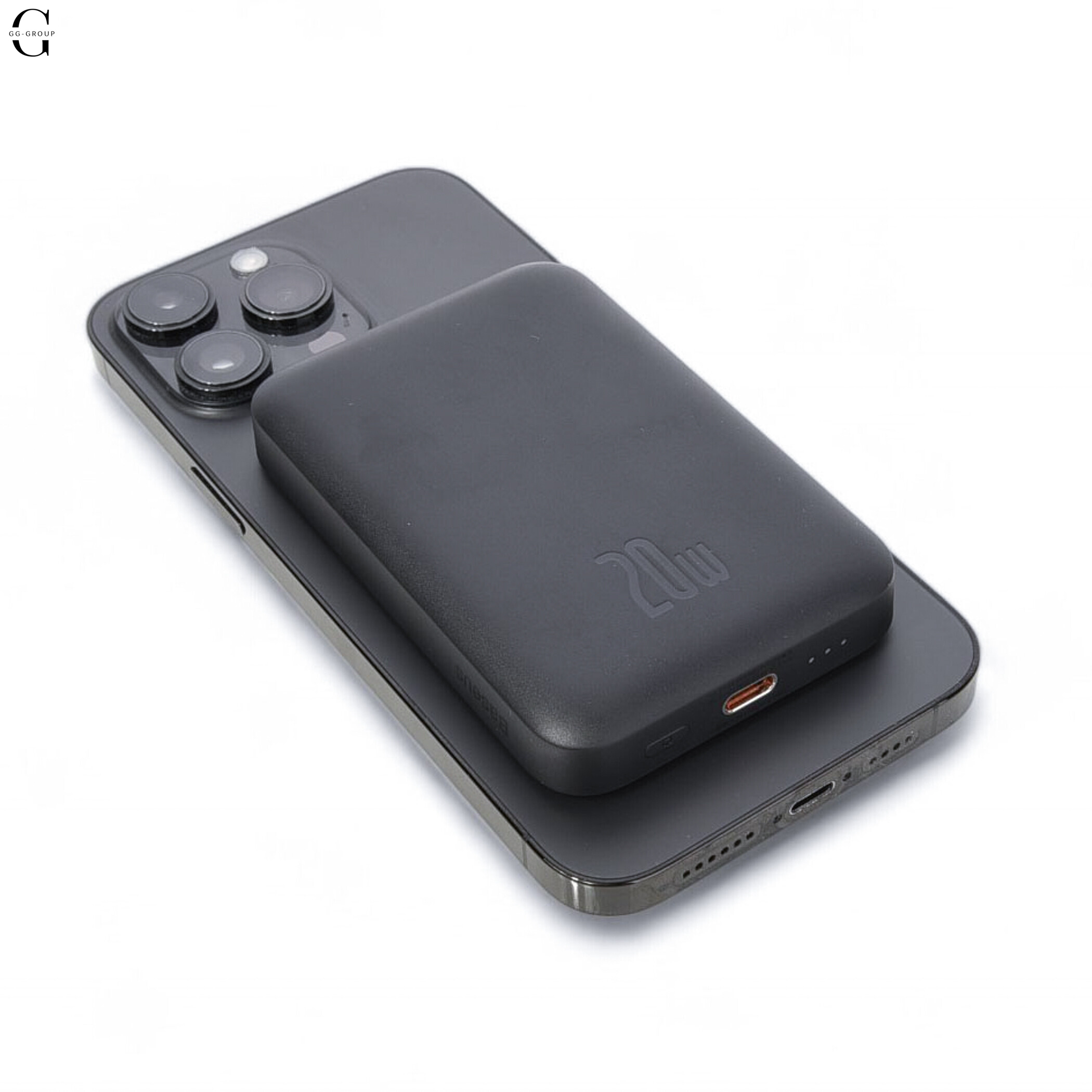 Power Bank Baseus Magnetic Wireless 6000mAh 20W с магнитной беспроводной зарядкой Black Карманый