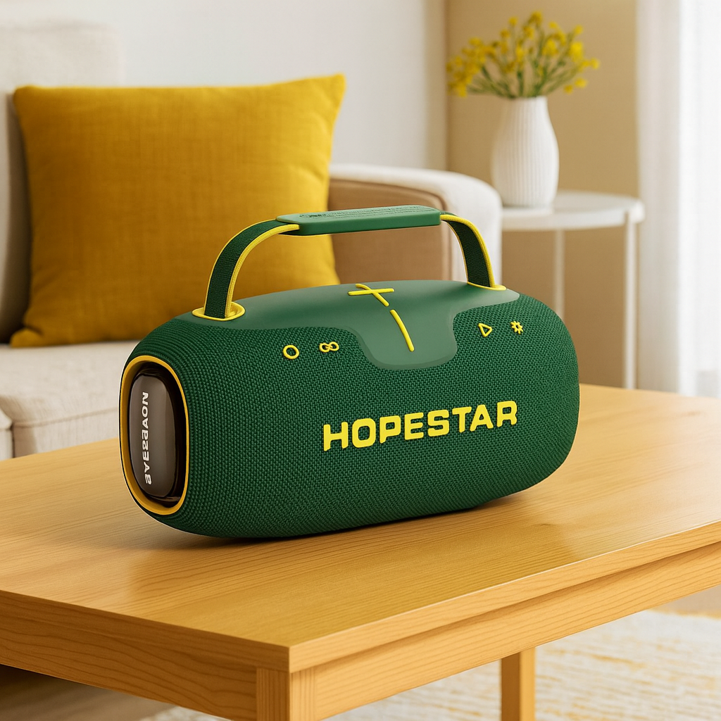Портативная колонка Hopestar Party Box 150, 60W, Bluetooth 5.3, RGB, аккумулятор 8800mAh, IPX5 Зеленый