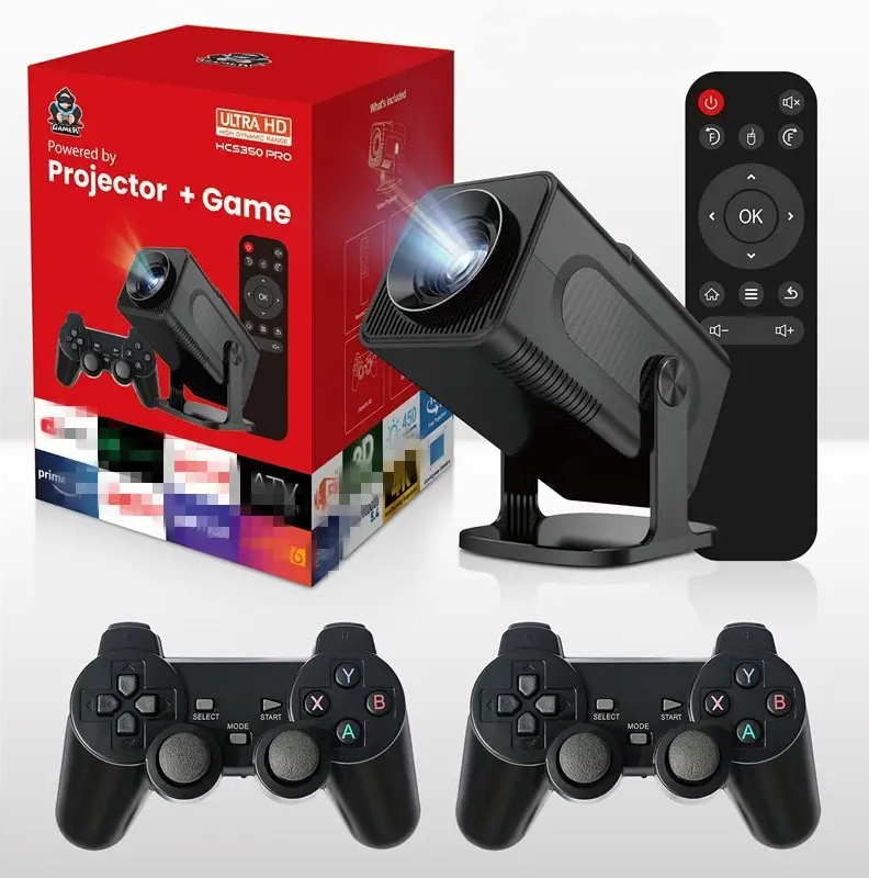 Проектор HCS350 PRO с играми и джойстиками Android 11