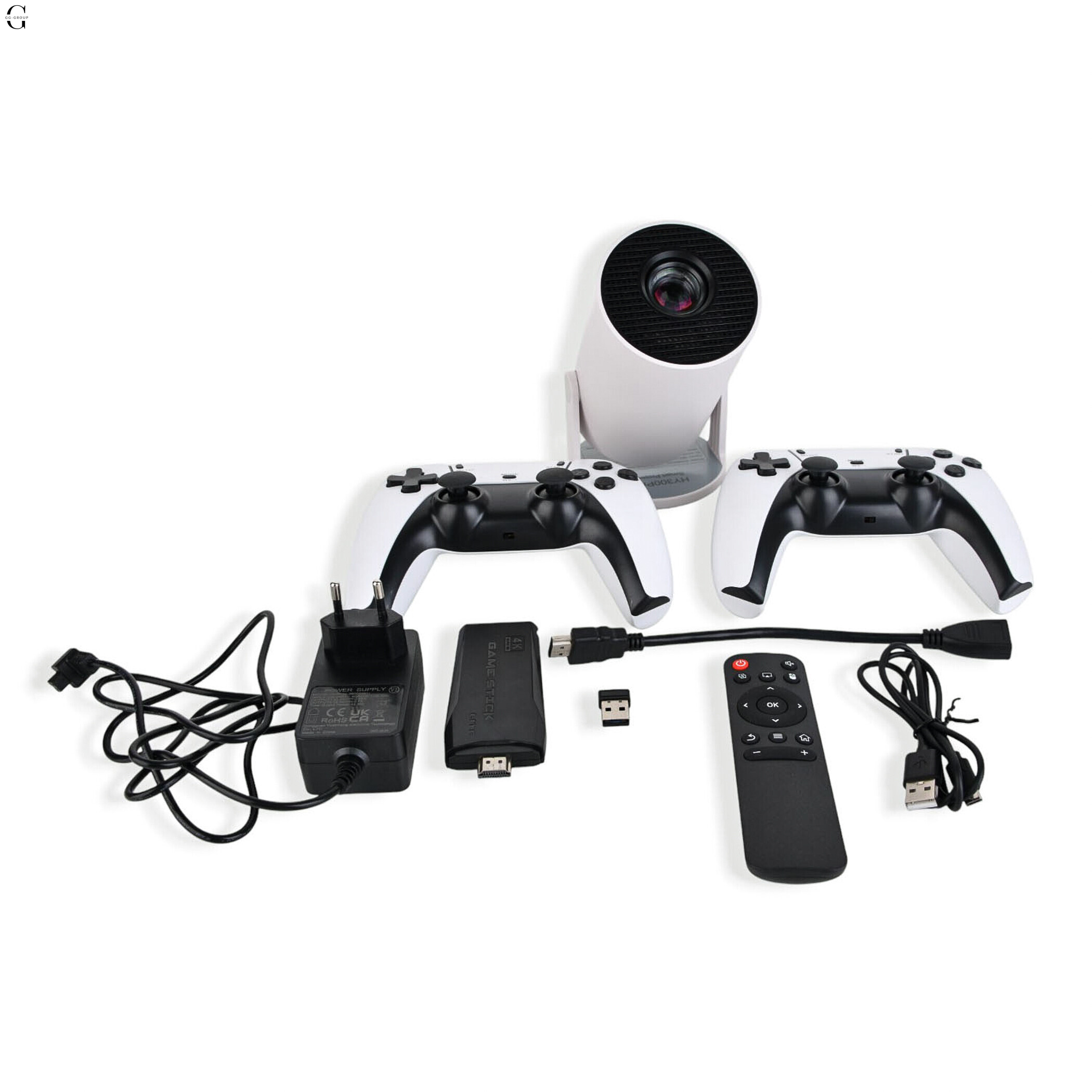 Smart-проектор Android 11, Беспроводная игровая консоль GAME STICK M8 PRO 4K + 2000 игр