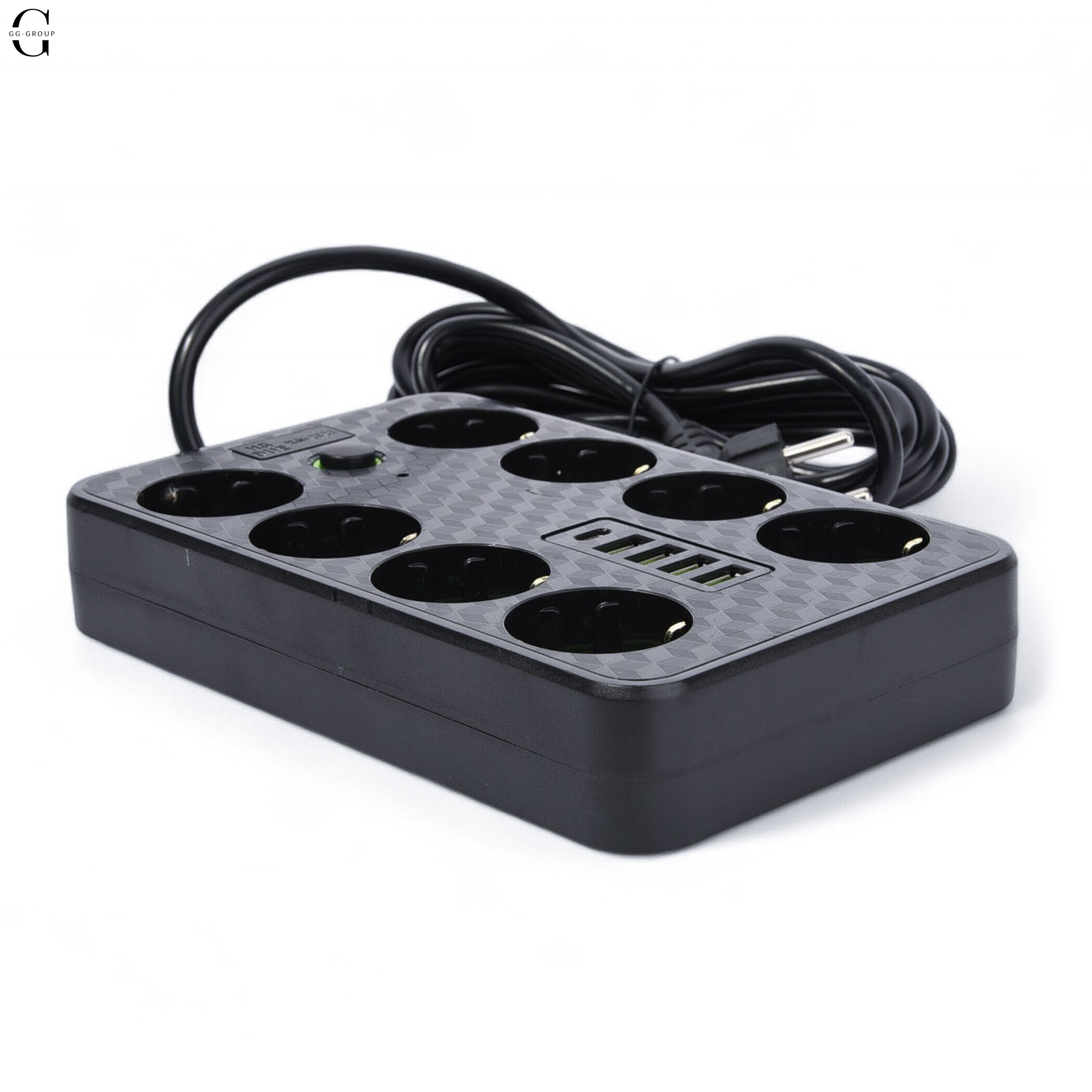 Сетевой фильтр Удлинитель с USB / Переноска-розетка, 3м, HG-2528