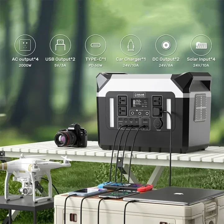 Зарядная станция 2000W 2176Wh-25.6V-85AH LiFePo4