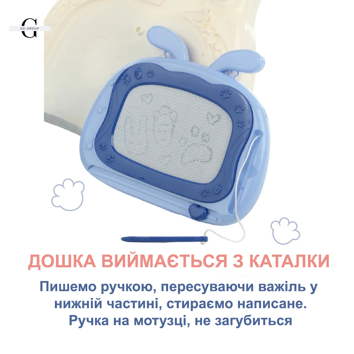Розвиваюча каталка-ходунки толокар 3 в 1 з музичною панеллю, дошкою для малювання та бізібордом 368-16A-16B-16C