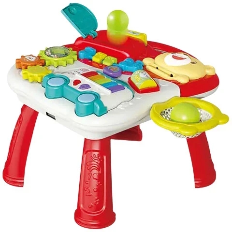 Дитяча каталка-ходунки 2 в 1 Baby Walker BM2106 – ігровий столик з бізібордом, музичне піаніно, баскетбольне кільце, центр розвитку для малюків