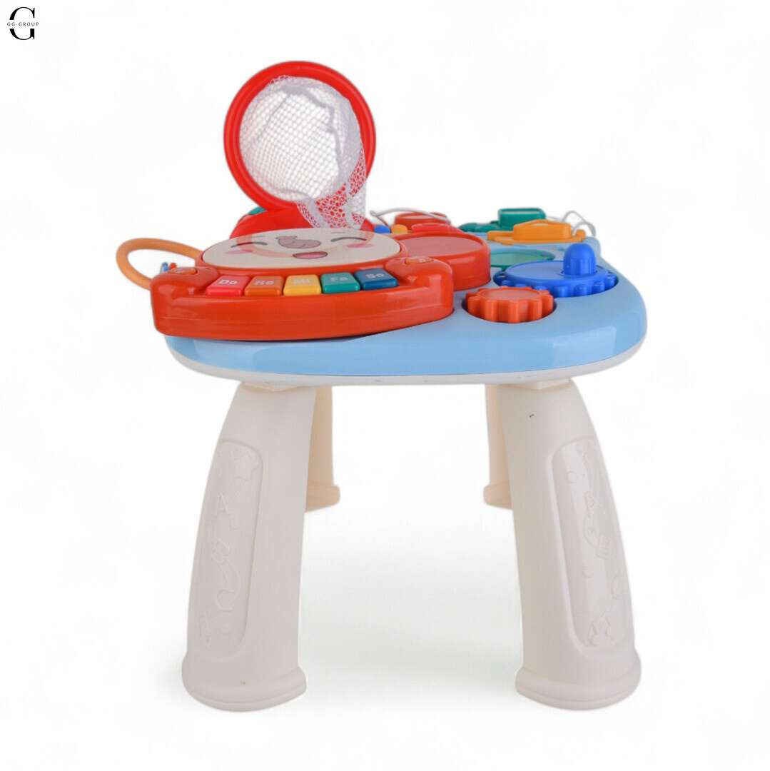 Детские каталка-ходунки LimoToy 2в1 HB 0049, игровой центр, музыкальная панель, баскетбольное кольцо