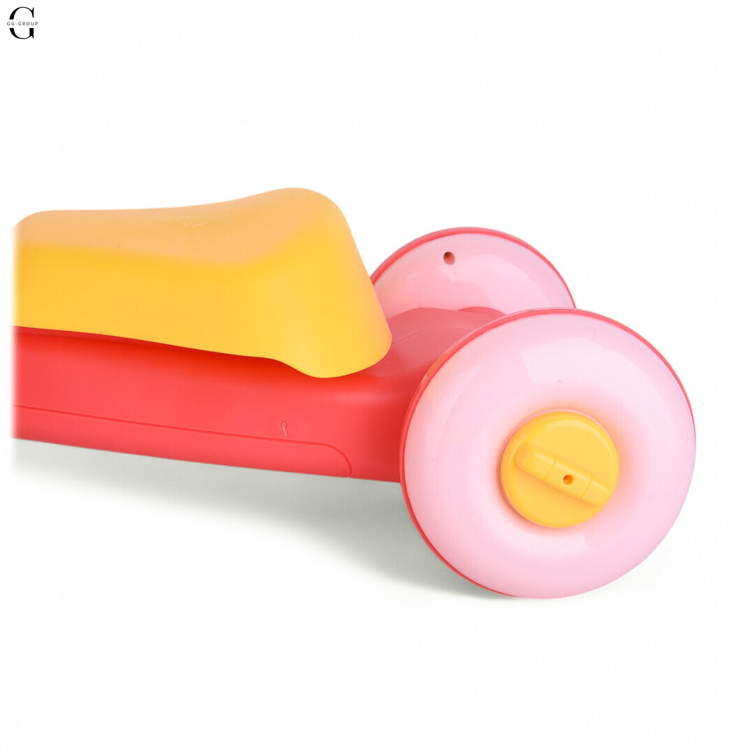 Детская каталка-ходунки 4в1 HUANGER HE0826-27: толокар, самокат, игровой столик с бизибордом и баскетбольным кольцом, музыкальные и световые эффекты