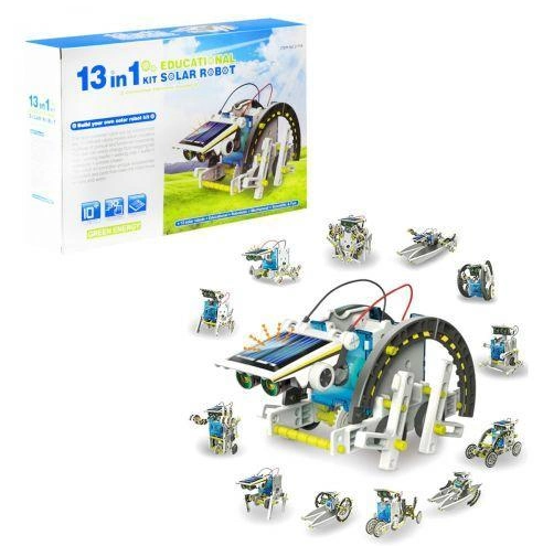 Конструктор робот трансформер Solar Robot Kit 14 в 1 на солнечных батареях.