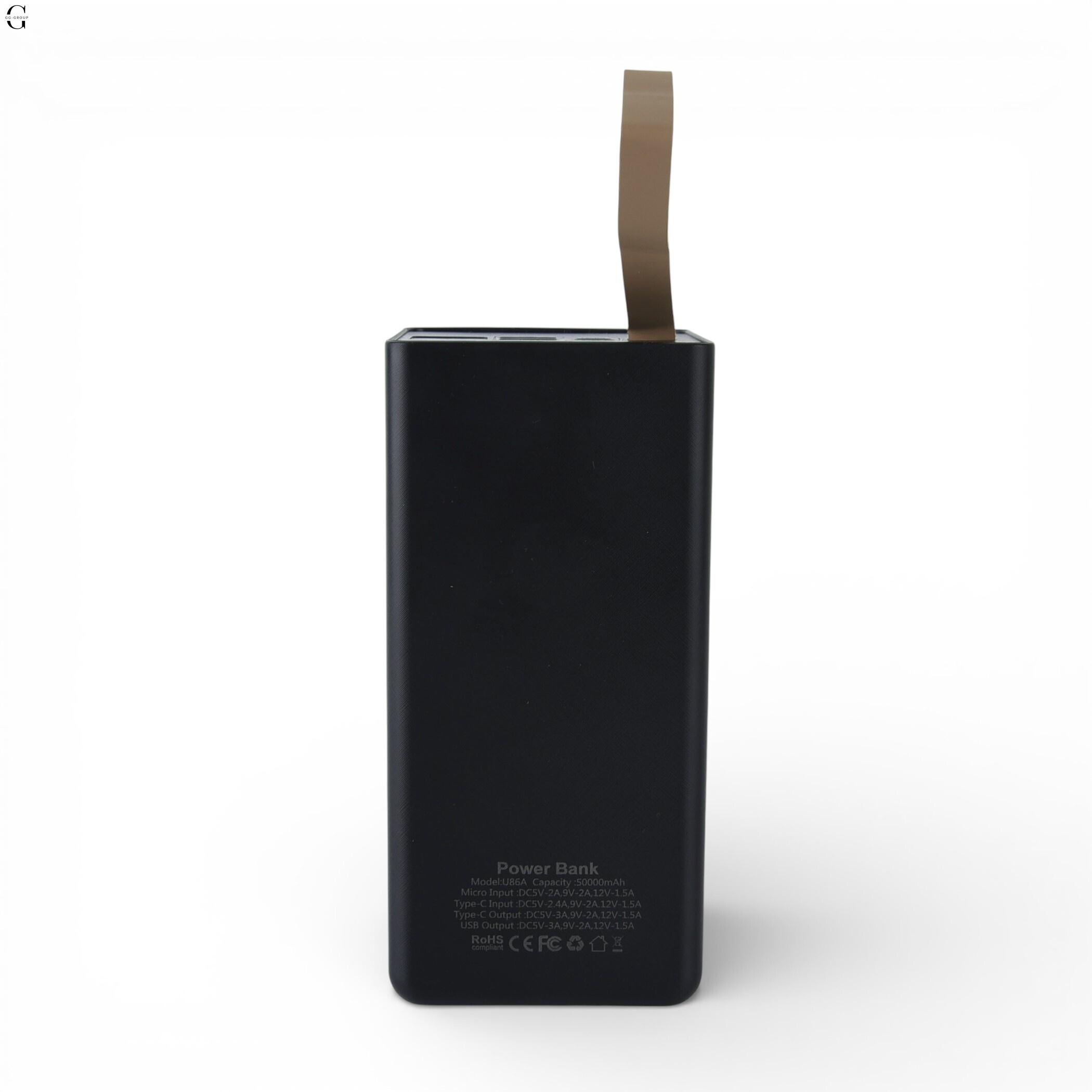 Power Bank UNITECH U86A 50000mAh 22.5W, 2×USB+Type-C,