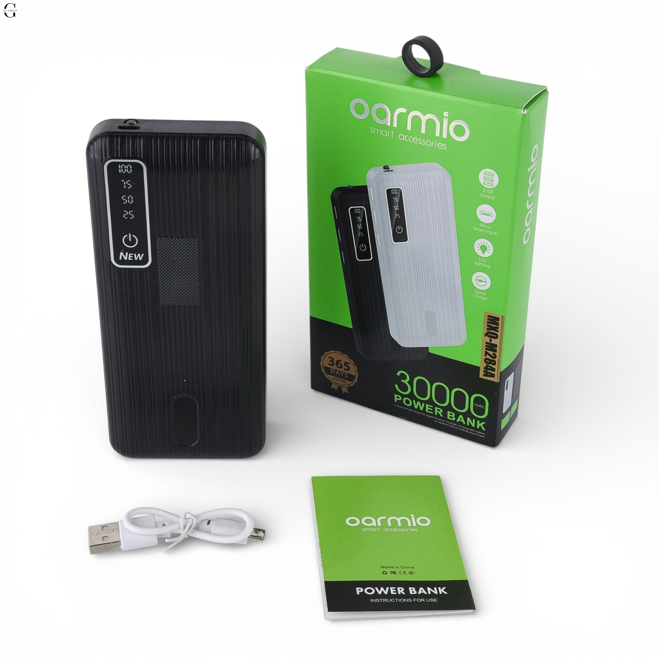 Power Bank OARMIO MXQ-M284A 30000mAh, 3xUSB,