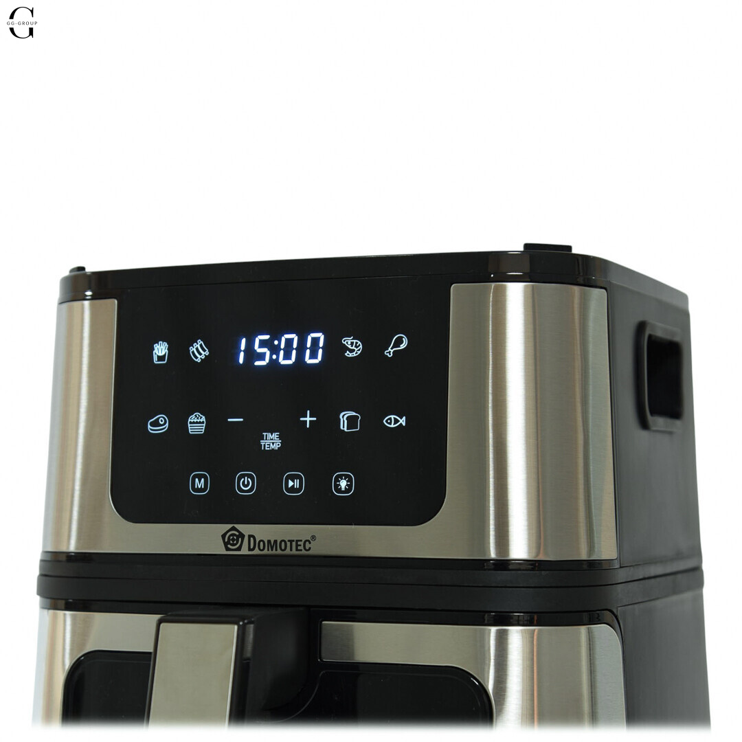 Аерофрітюрниця + Гриль 2в1 DOMOTEC MS-3225 7л 3800W без олії, швидке приготування
