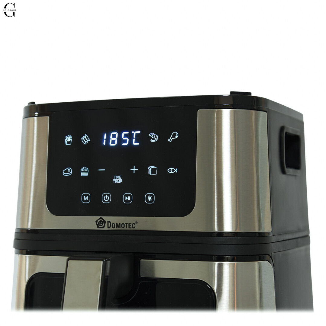 Аерофрітюрниця + Гриль 2в1 DOMOTEC MS-3225 7л 3800W без олії, швидке приготування