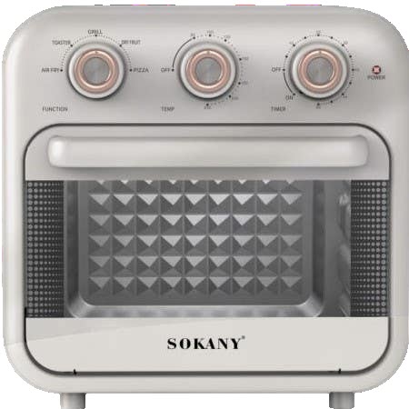 Аерогриль. Мультипіч Фритюрниця + Духовка Sokany SK-10002 18 літрів 1800 Вт