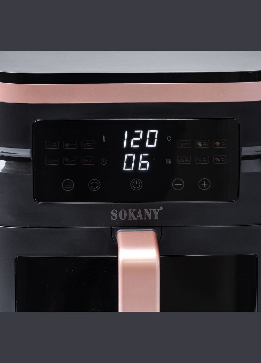 Мультипіч аерогриль SOKANY SK-10033 | 7 л, 1800 Вт, таймер, терморегулятор, аерофритюрниця