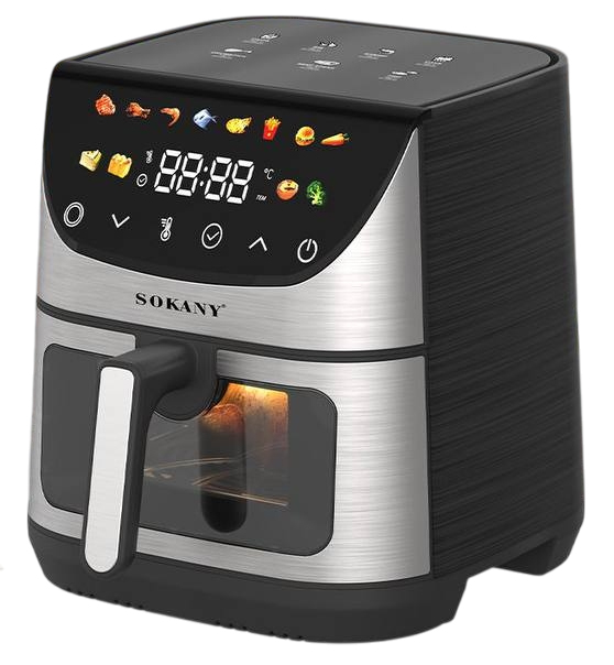 Аэрогриль-фритюрница SOKANY SK-10067, 9.5 л, 2400 Вт