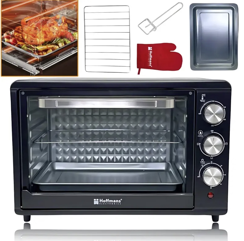 Електрична духовка Hoffmans HM-752 55 л 2000W з таймером та 4 ТІНами