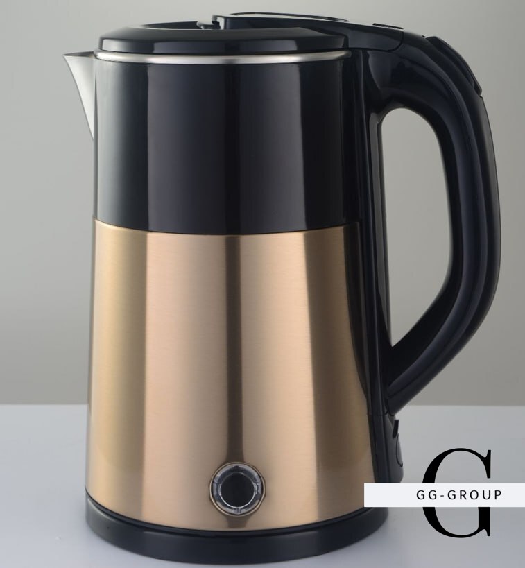 Чайник електричний з нержавіючої сталі DOMOTEC MS-5029 GOLDEN