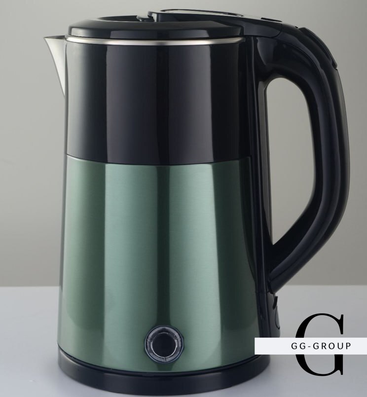 Чайник електричний з нержавіючої сталі DOMOTEC MS-5029 GREEN