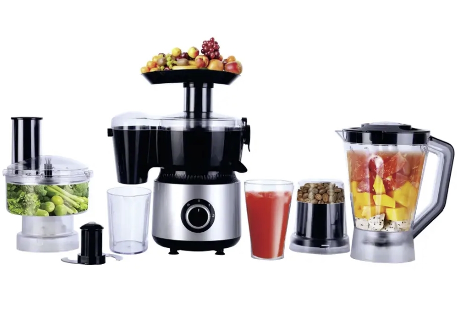 Кухонні комбайни Hoffmans HM-1266 1200W 10in1 з металевою чашею 1.5 л та 5 швидкостями