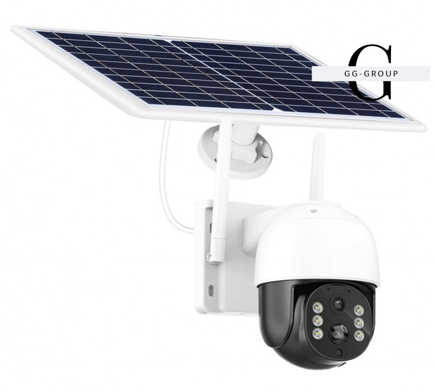 Камера видеонаблюдения PTZ уличная WiFi TQ5 (ICSEE) с солнечной панелью
