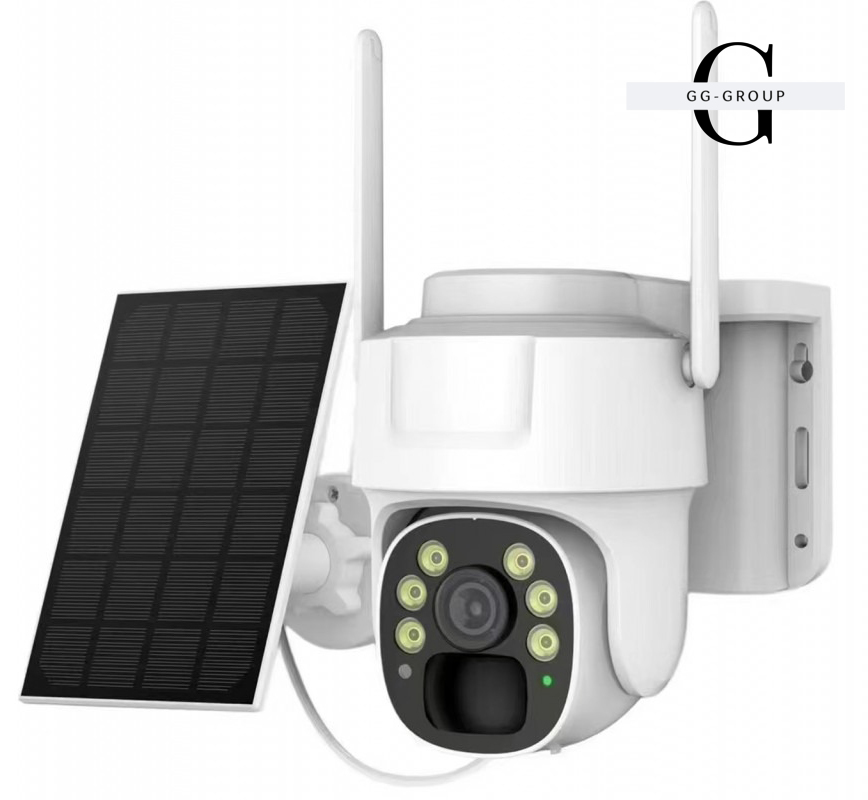 Камера видеонаблюдения PTZ уличная WiFi Y009 (V380PRO) с солнечной панелью