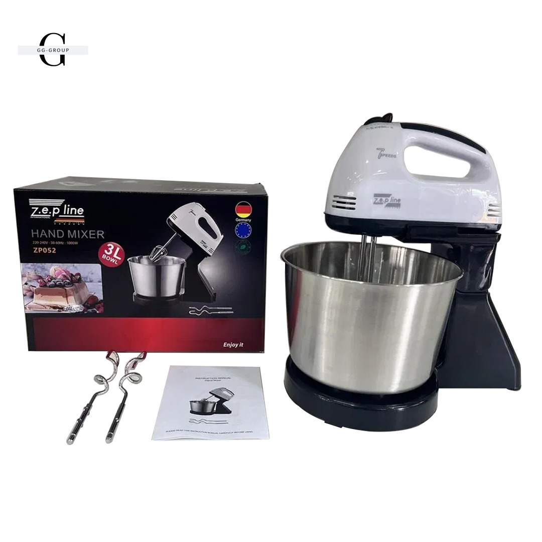 Миксер с металлической чашей Zepline ZP-052 1000 Вт 3 л