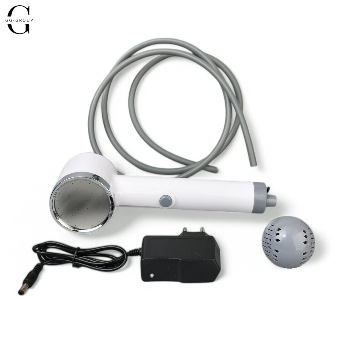 Портативный душ  высокого давления беспроводной душ Shower Head AND LY-595 с аккумулятором и встроенной помпой для кемпинга, путешествий и дачи