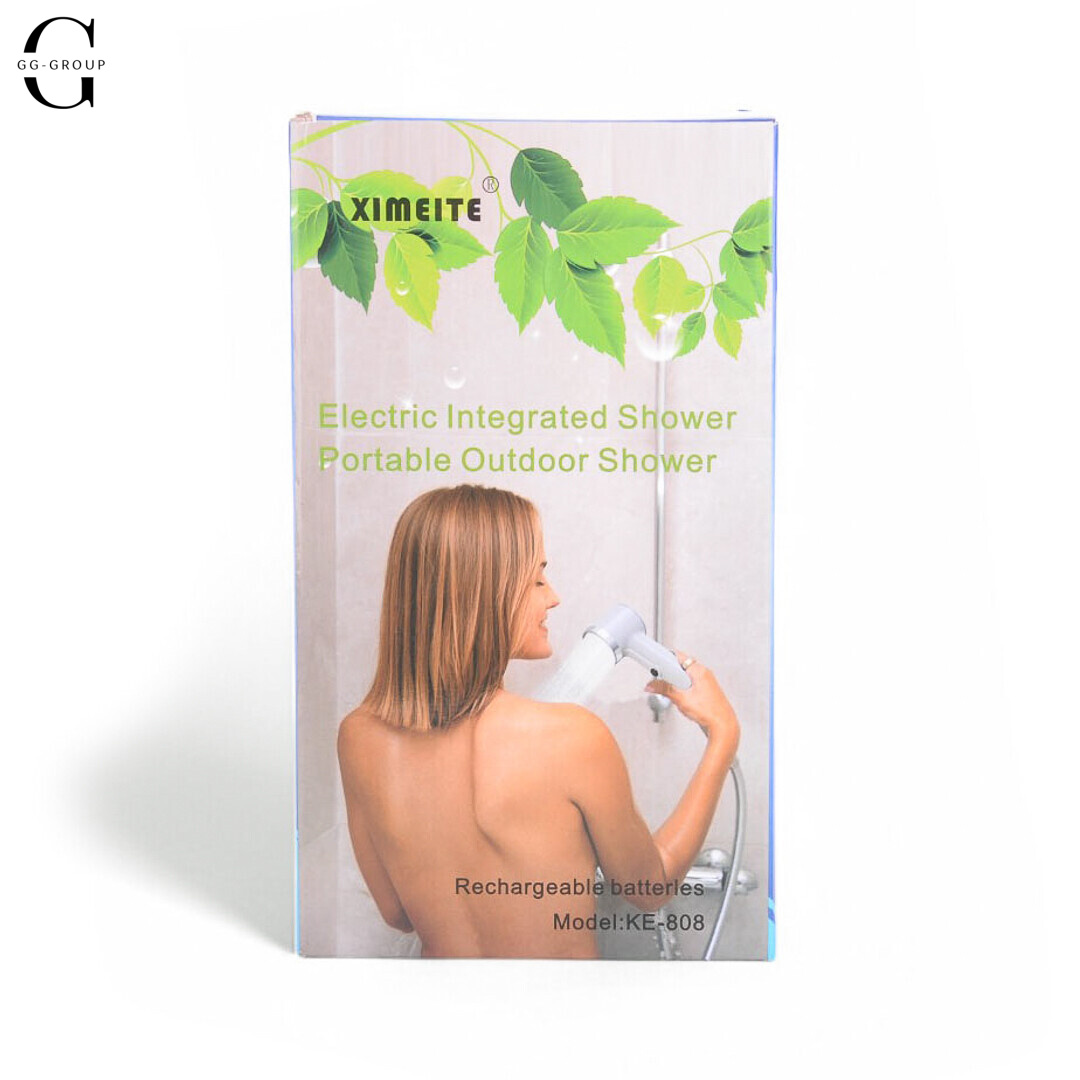 Портативный душ  высокого давления беспроводной душ Shower Head AND LY-595 с аккумулятором и встроенной помпой для кемпинга, путешествий и дачи
