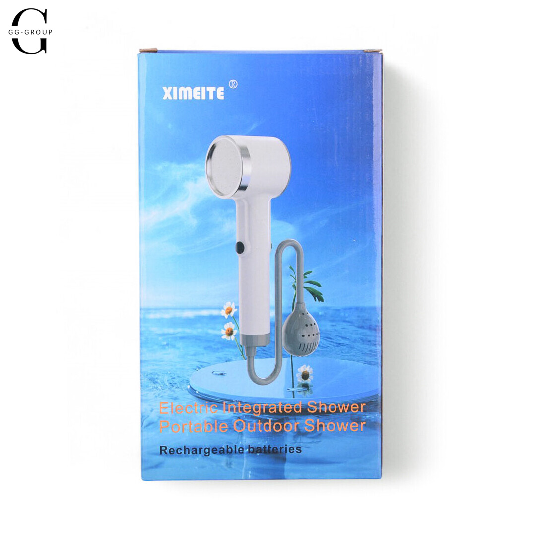 Портативный душ  высокого давления беспроводной душ Shower Head AND LY-595 с аккумулятором и встроенной помпой для кемпинга, путешествий и дачи