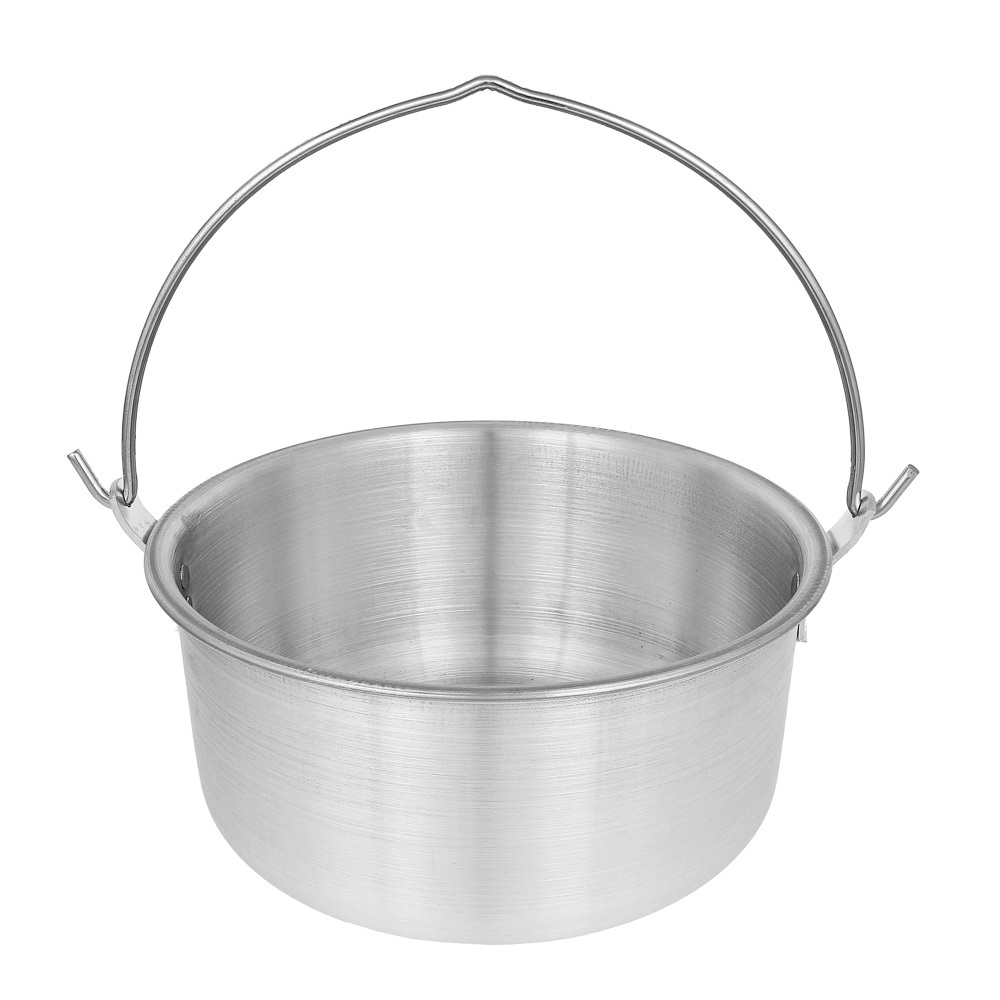 Алюмінієвий казан з дужкою та кришкою 3,0 л (23,5×12 см) для приготування страв на плиті та в поході