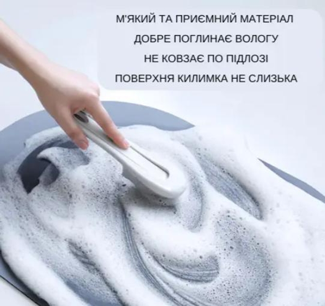 Килимок вологовбираючий для ванної кімнати та туалету 40х60см HOME-MA-3 BATHROOM-W004/W005