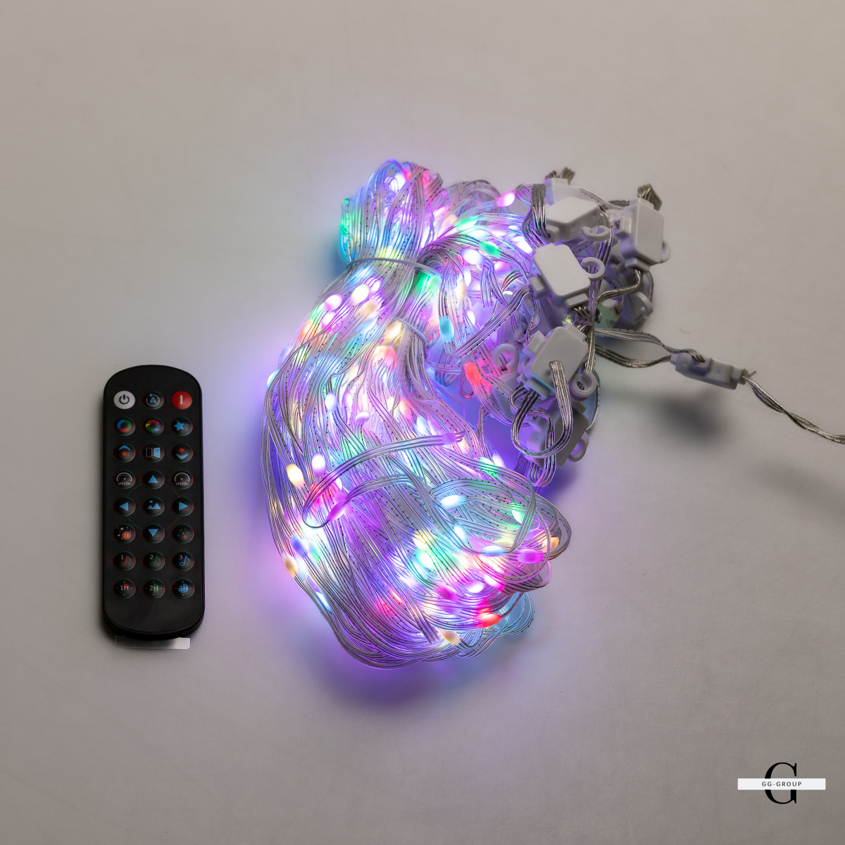 Умная гирлянда Smart штора 200 LED 3*2 м с управлением со смартфона, мультиколор