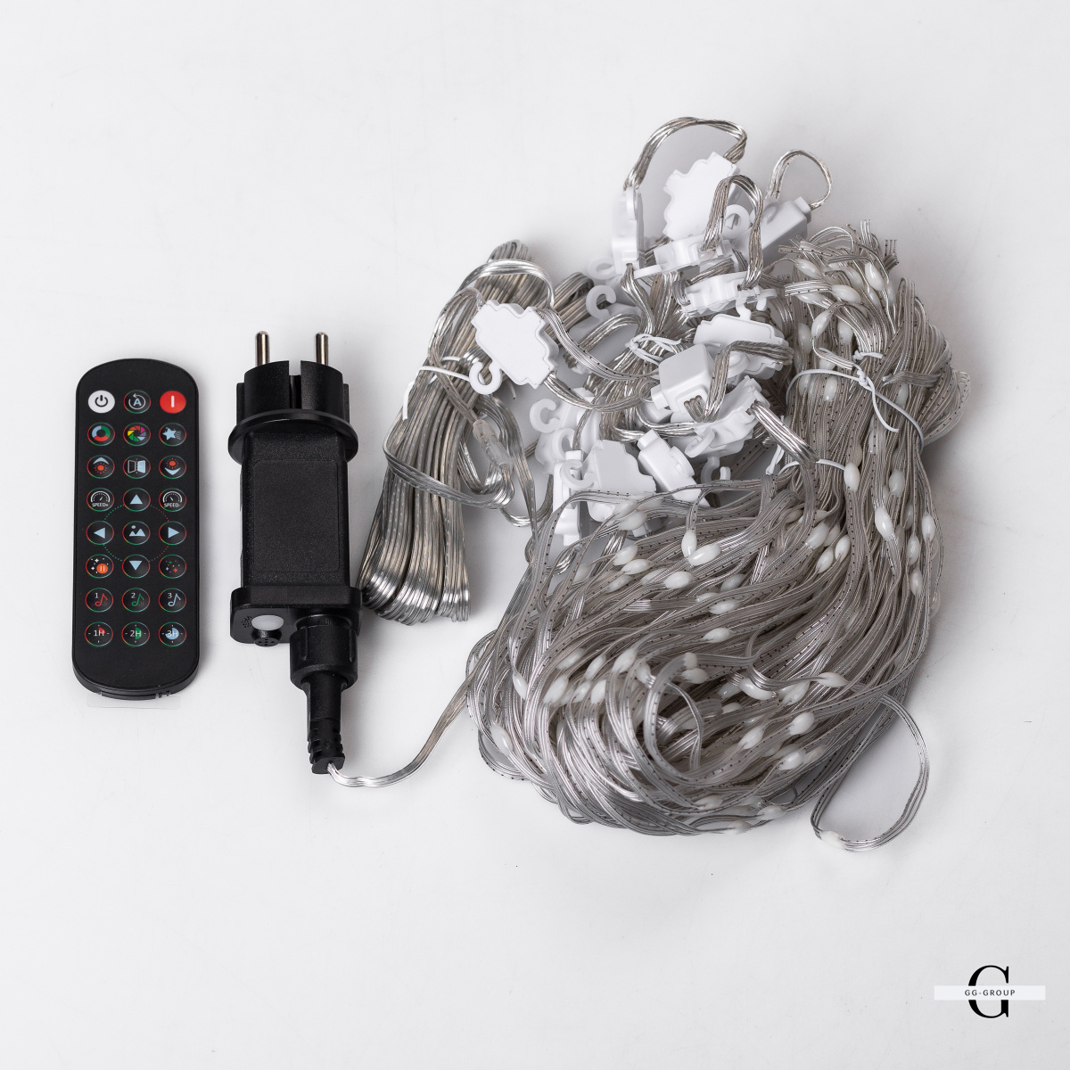 Умная гирлянда Smart штора 200 LED 3*2 м с управлением со смартфона, мультиколор
