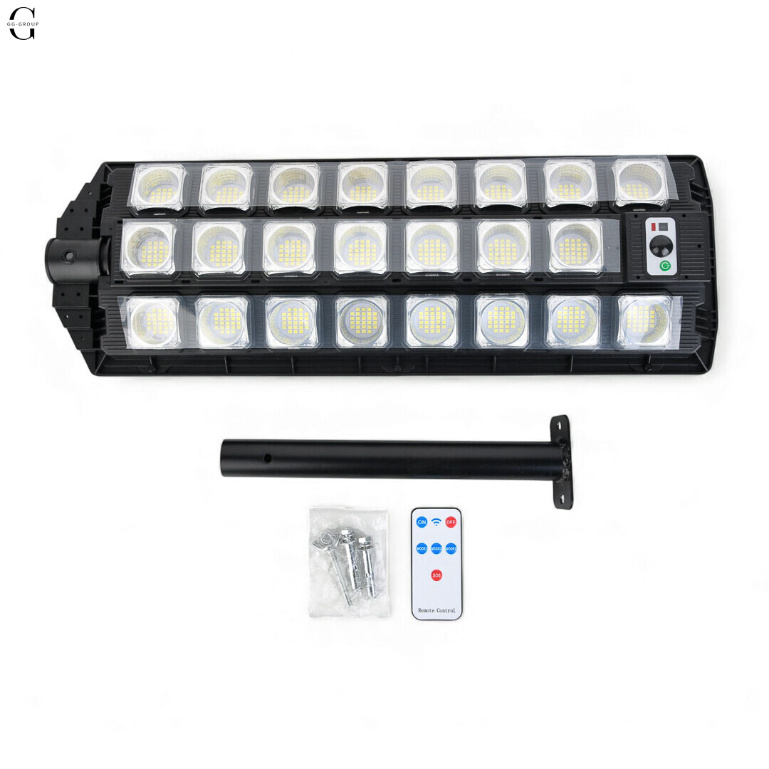 Сонячний вуличний прожектор 228 LED W7101A-8 з датчиком руху і дистанційним керуванням