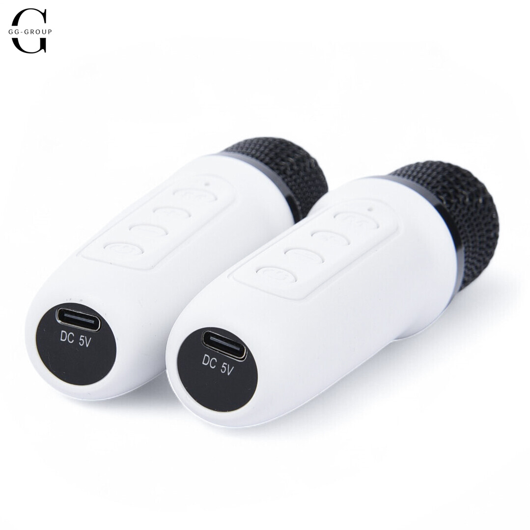 Ночник-лампа караоке 3в1 с беспроводной Bluetooth колонкой Lightshow и 2 микрофонами YS-110