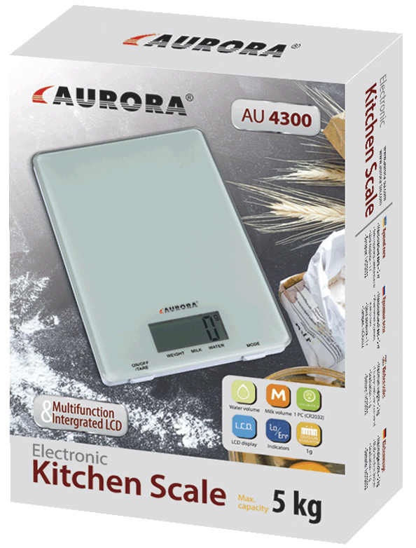 Весы кухонные AURORA AU-4300 5кг