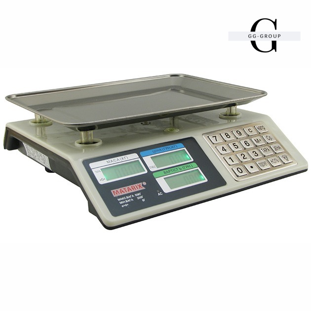 Весы торговые кнопки металлические MB 50кг