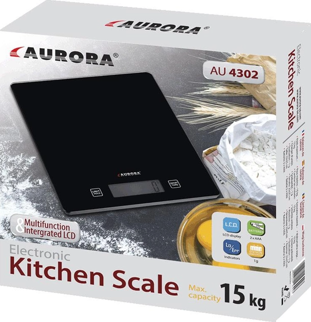 Весы кухонные AURORA AU-4302 15кг