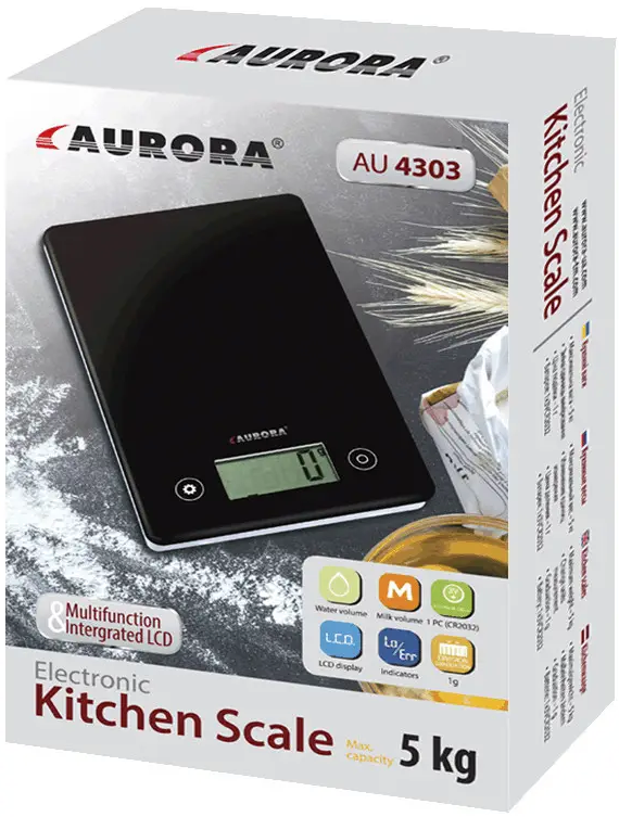 Весы кухонные AURORA AU-4303 5кг
