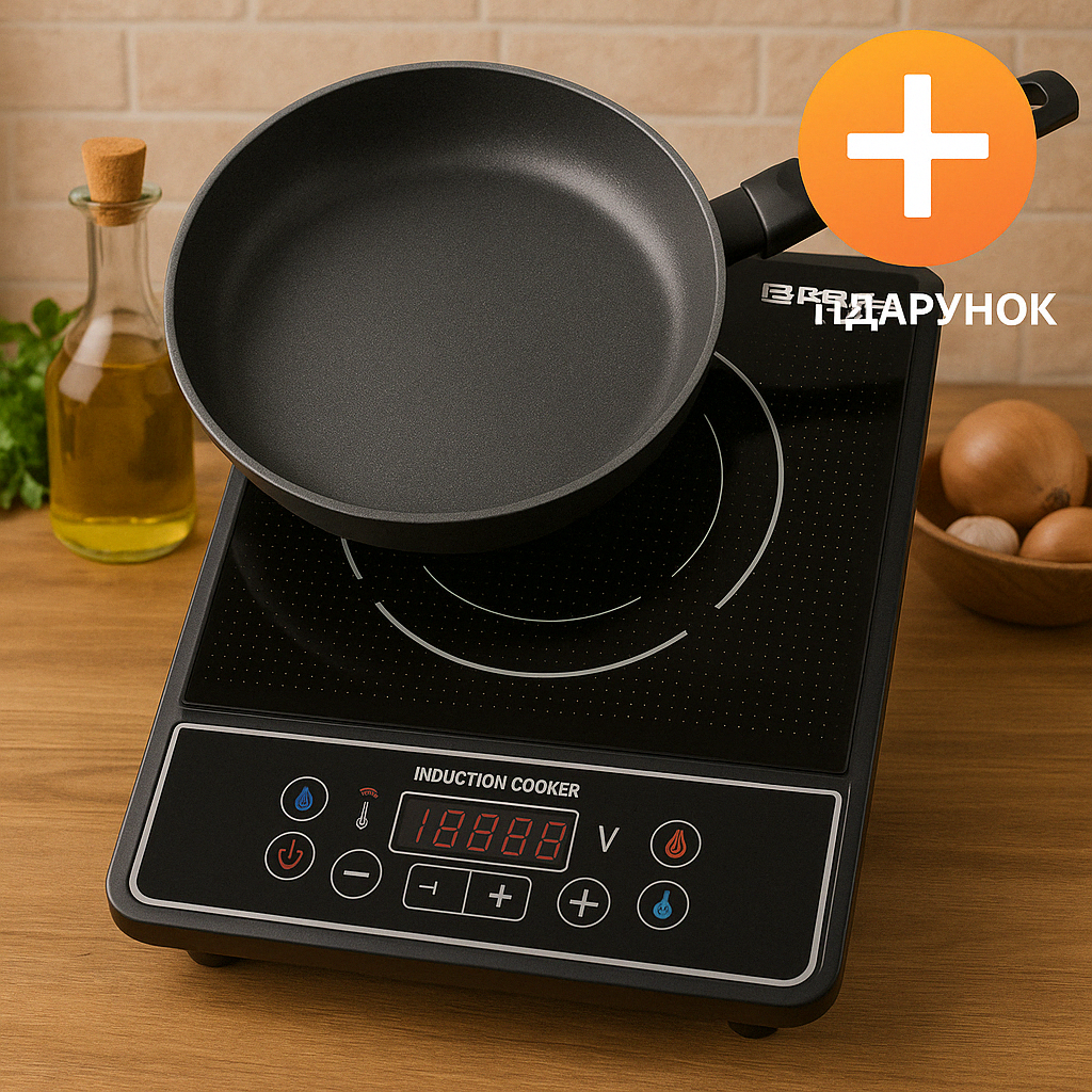 Плита индукционная ударопрочная крист.поверхность 28*36см