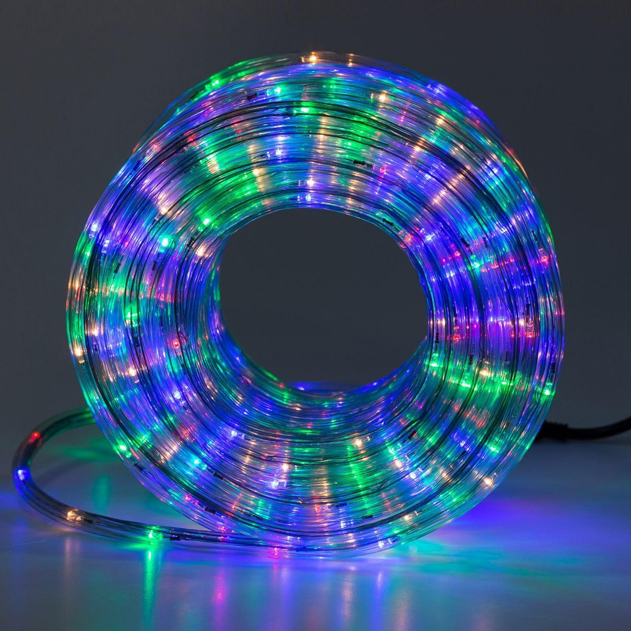 Гирлянда уличная лента светодиодная Дюралайт 240 LED 7м морозостойкая прозрачная проволока