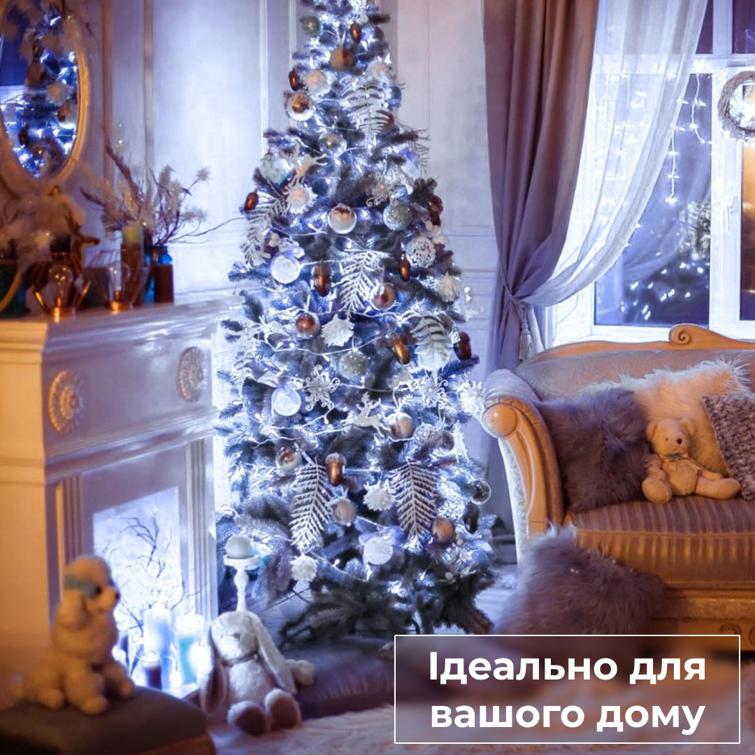 Гирлянда нить светодиодная GarlandoPro 400 LED лампочек 18м 8 режимов лед гирлянда Белый